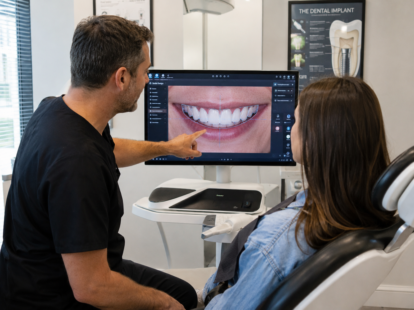 Cosmetic smile makeover result showing brighter and more harmonious front teeth