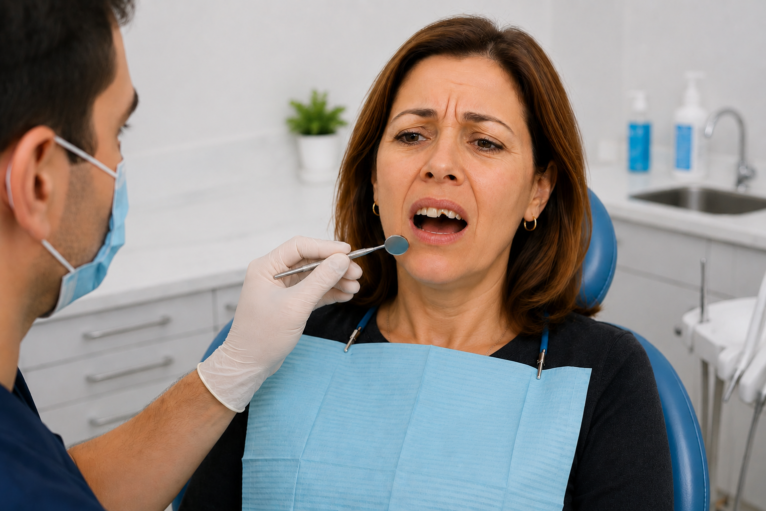 Urgent dental consultation for pain, swelling, or tooth trauma