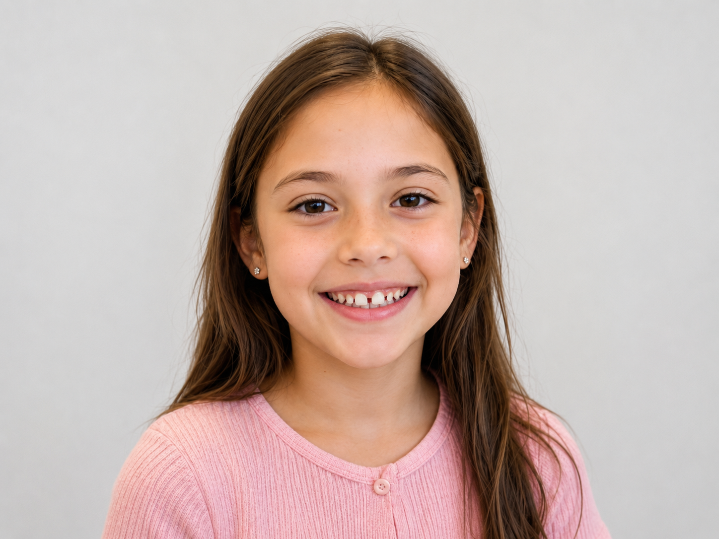 Clinical orthodontic image showing aligned teeth after treatment