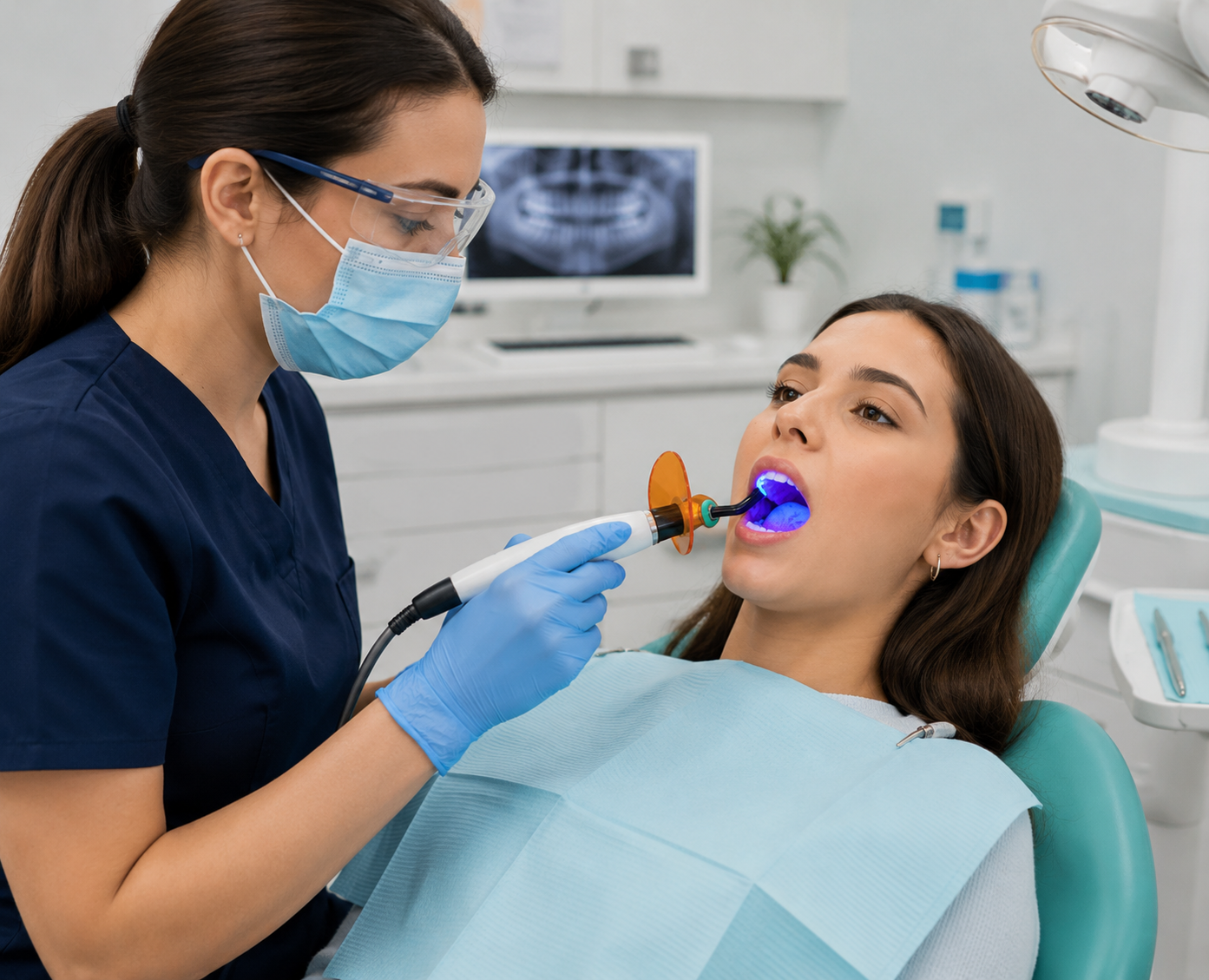 Tooth-coloured filling treatment focused on a natural-looking restoration